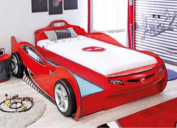 CARBED Кровать-машина Coupe с выдвижной кроватью Red 20.03.1306.00 в Курагино - kuragino.mebel54.com | фото
