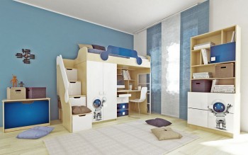Детская комната Санни (Белый/корпус Клен) в Курагино - kuragino.mebel54.com | фото