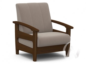 Кресло для отдыха Омега (орех лак/CATANIA COCOA) в Курагино - kuragino.mebel54.com | фото