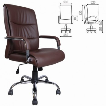 Кресло офисное BRABIX Space EX-508 (коричневый) в Курагино - kuragino.mebel54.com | фото