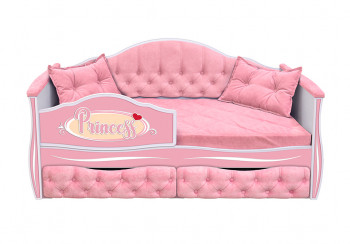 Кровать 160 серии Иллюзия 2 ящика 15 Бледно-розовый (подушки) в Курагино - kuragino.mebel54.com | фото