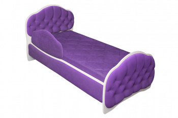 Кровать 180 Гармония 32 Фиолетовый (мягкий бортик) в Курагино - kuragino.mebel54.com | фото