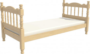 Кровать одинарная Аленка из массива сосны 800*1890 Сосна в Курагино - kuragino.mebel54.com | фото