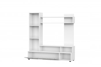 Мебель для гостиной "МГС 9" Белый / Цемент светлый в Курагино - kuragino.mebel54.com | фото