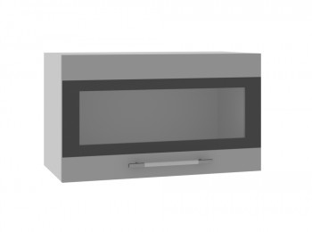Ройс ГВПГСФ 600 Шкаф верхний горизонтальный (Графит софт/корпус Серый) в Курагино - kuragino.mebel54.com | фото