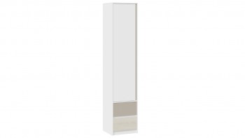 Шкаф для белья комбинированный «Сканди» Дуб Гарден/Белый/Глиняный серый в Курагино - kuragino.mebel54.com | фото